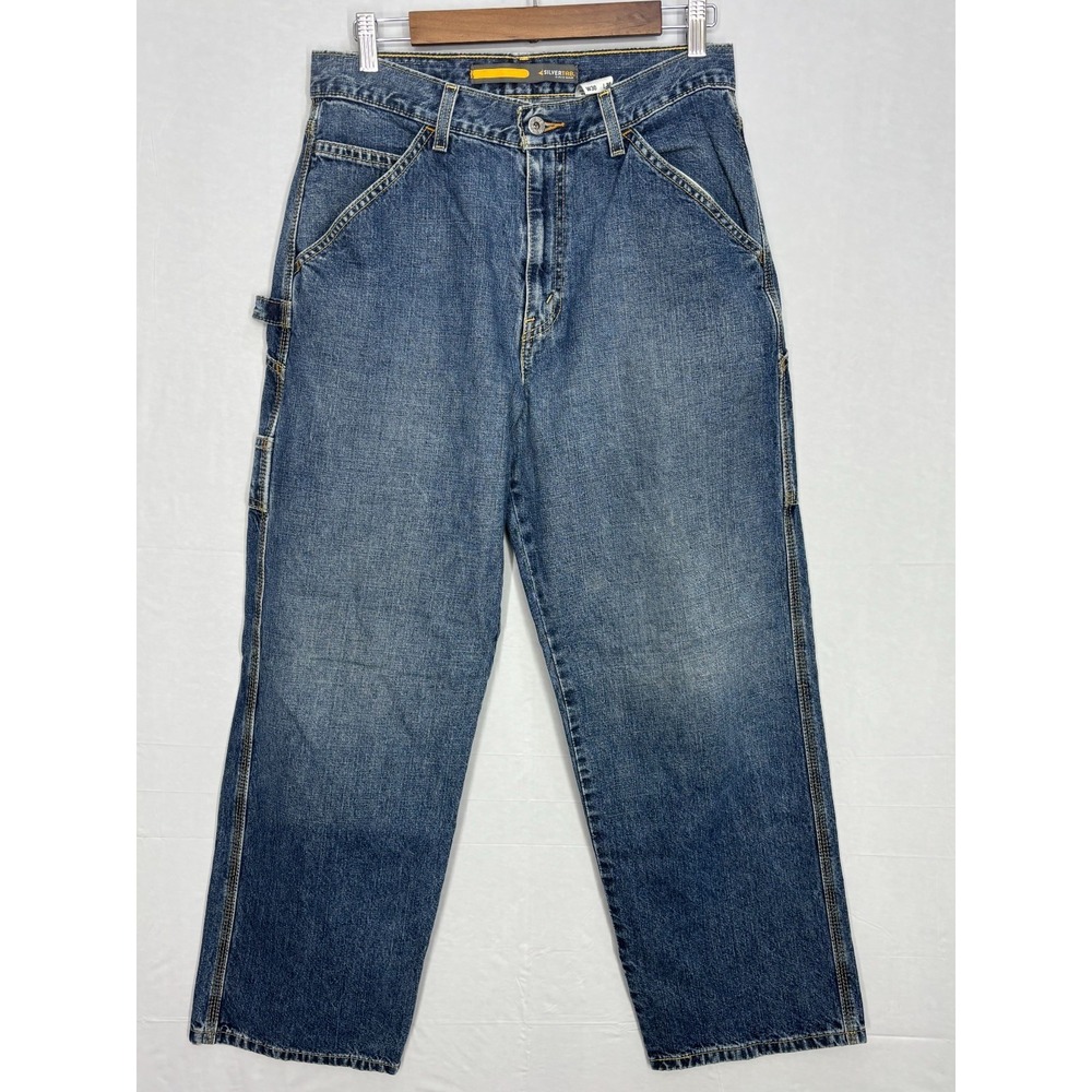 Levi's Silvertab Carpenter Jeans Mens Blue Denim Cotton Utility Pockets 30x30